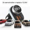 AWEI zestaw głośnomówiący C-843 ztransmiterem FM, Bluetooth 5.0, MP3, 1xUSB+1xUSB-C czarny/black